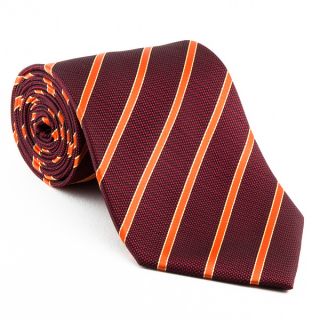 Platinum Ties Mens Orange Striped Pumpkin Slice Tie   13365550