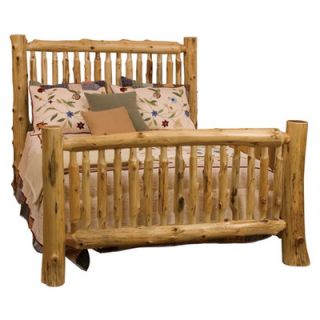 Fireside Lodge Traditional Cedar Log Panel Customizable Bedroom Set