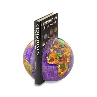 Gemstone Globe Book Ends by Alexander Kalifano