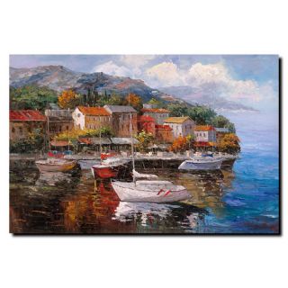Trademark Art Boats by Joval Painting Print on Canvas