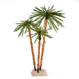 Pre lit Full Palm Tree Set by Sterling Tree Company   Christmas Trees