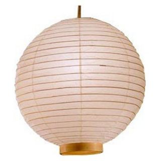 Maru Bamboo Lantern   24 in. Brown   Semi Flush Mount Lights