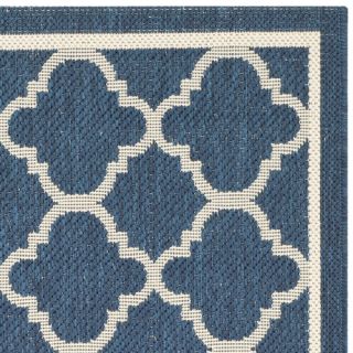 Safavieh Courtyard Grantham Blue & Ivory Outdoor Area Rug