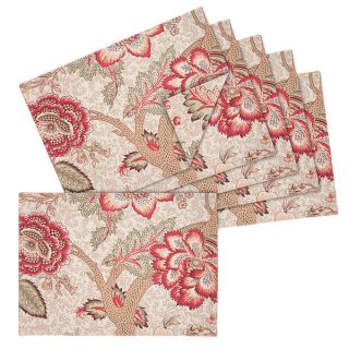 Rose Tree Arden Reversible Cotton Floral Placemats (Set of 6)