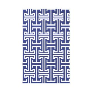 Greek Isles Geometric Print Polyester Fleece Throw Blanket by e by
