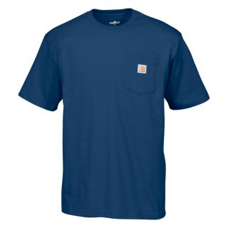 Carhartt Workwear Short Sleeve Pocket T-Shirt — White, Large, Regular Style, Model# K87  Short Sleeve T Shirts