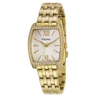 Pulsar Womens Night Out Stainless Steel Yellow Goldplated Quartz