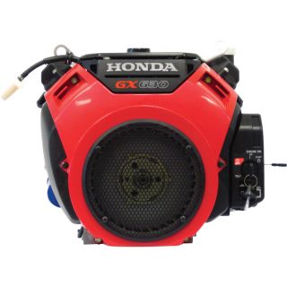 Honda V-Twin Horizontal OHV Engine with Electric Start — 688cc, GX Series, 1 1/8in. x 3 7/8in. Shaft, Model# GX630RHTXF2  601cc   900cc Honda Horizontal Engines