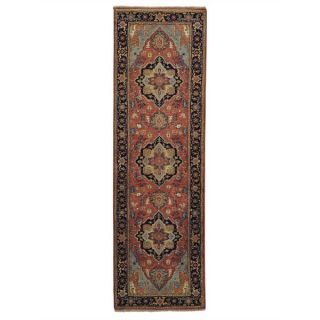 Runner Antiqued Heriz Recreation Handmade Oriental Rug (27 x 85