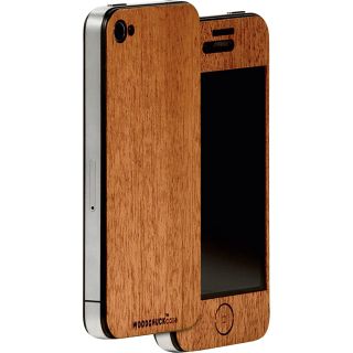Real Wood Skin — Better Protection for Your iPhone 4/4S, Mahogany, Model# 4121