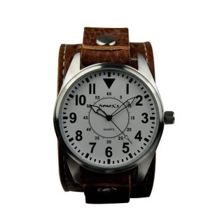 Nemesis Mens Brown Leather Strap Watch   14505861  