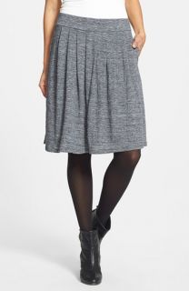 Eileen Fisher Pleated Linen Knit Skirt