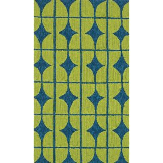 Hand hooked Indoor/ Outdoor Capri Lime Rug (23 x 39)  