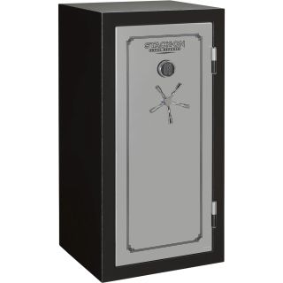 Stack-On 28-Gun Fire-Resistant Waterproof Safe – Black, Electronic Lock, Model# TD14-28-SB-E-S-DS  Safes