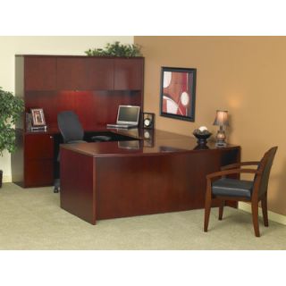 Mayline Group Luminary Series U Shape Executive Desk with Hutch