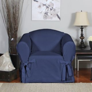 Duck One piece Relaxed Fit Chair Slipcover with Arm Ties  