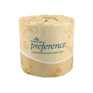 Preference Standard 2 Ply Bath Tissue   550 Sheets per Roll