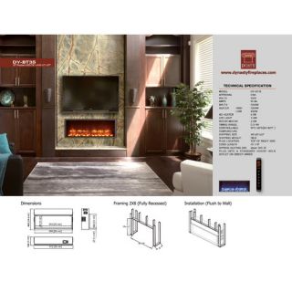 Dynasty 35 Built in LED Electric Fireplace