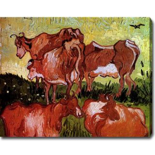 Vincent Van Gogh Cows after Jordaens Oil on Canvas Art