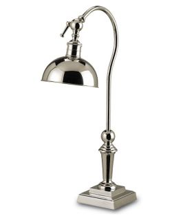 Currey & Company Peabody Desk Lamp   Silver