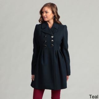 Betsey Johnson Pleated Wool Coat  ™ Shopping