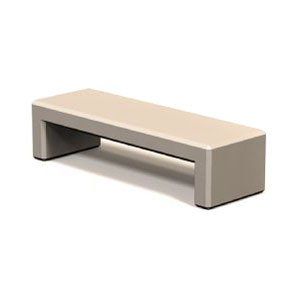 Petersen Marshall 72 x 24 in. Concrete Commercial Backless Bench   Outdoor Benches