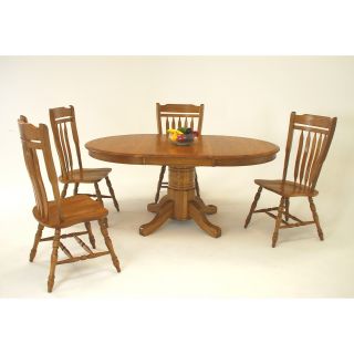 Classic Solid Wood 42 Inch Round Pedestal Dining Table