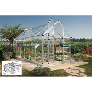 Palram Snap & Grow Greenhouse — 6ft.W x 16ft.L, 96 sq. ft., Model# HG6016  Green Houses