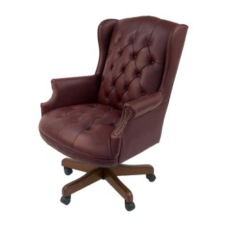 Parker House Executive Leather Chair   Burgundy