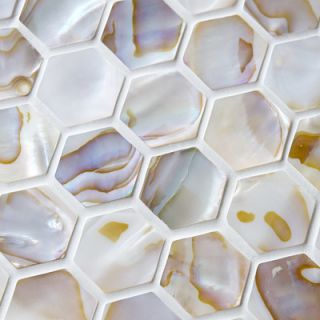 EliteTile Shore Natural Shell Mosaic Tile in Natural