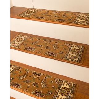 Handcrafted Sydney Carpet Chestnut Stair Treads (9 x 29) (Set of 13)