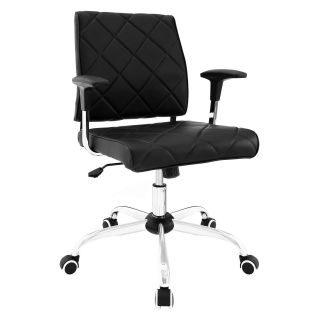 Modway Lattice Vinyl Office Chair   Desk Chairs