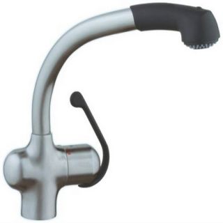 Grohe Stainless Steel/Black Ladylux Plus Kitchen Faucet  