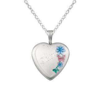 Sterling Silver Heart shaped Sister Locket Necklace