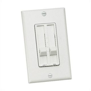 Three Speed Slide Dual Ceiling Fan Wall Control by Craftmade