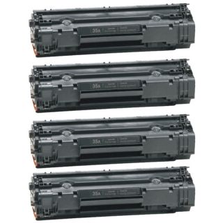 HP CB435A (35A) Black Compatible Laser Toner Cartridge (Pack of 4)
