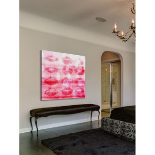 Kisses All Over Painting Print on Wrapped Canvas by Marmont Hill