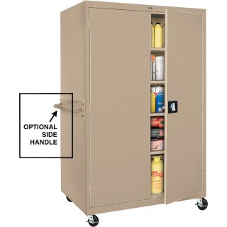 Sandusky Lee Heavy-Duty Welded Steel Mobile Cabinet — 46in.W x 24in.D x 78in.H  Storage Cabinets