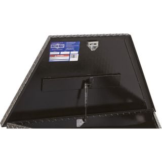 Locking Aluminum Trailer Tongue Box — Tall Style, 34in. x 14in. x 22in. x 21in., Gloss Black Powder-Coat, Model# 36212780  Trailer Tongue Boxes