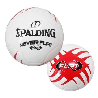 Spalding NeverFlat Soccer Ball   Red   Soccer Balls