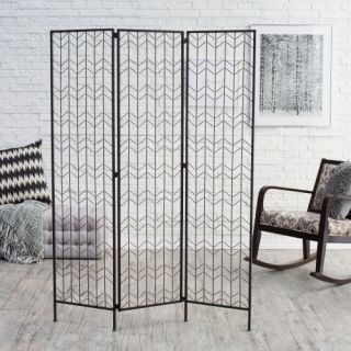 Metal Chevron Room Divider