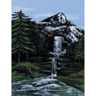 Paint By Number Kit Artist Canvas Series 9inX12inMountain Waterfall