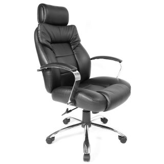 Comfort Products Commodore II Executive Big and Tall Chair   Black   Desk Chairs