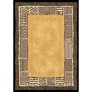 DonnieAnn Company African Adventure Africa Skin Gold/Yellow Area Rug