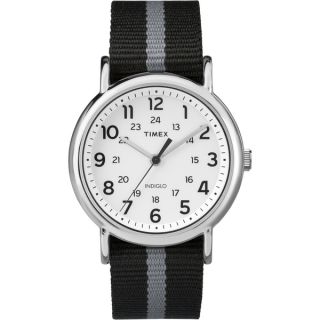 Timex Mens TW2P722009J Weekender Black Reversible Strap Watch
