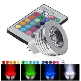 INSTEN MR16 3W RGB 16 Color LED Bulb/ IR Remote Control