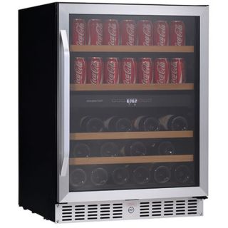 Edgestar CWB1760FD 24 inch Built In Wine and Beverage Cooler with