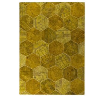 Honey Comb Siena Gold Area Rug by Hokku Designs