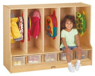 Toddler Coat Locker with Step   Toy Storage