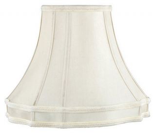 Livex S582 Fancy Oval Shantung Silk Lamp Shade in Beige